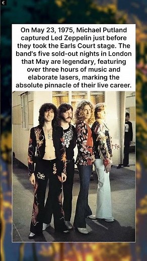 “Led Zeppelin at Their Peak: The Legendary 1975 Earls Court Shows”.