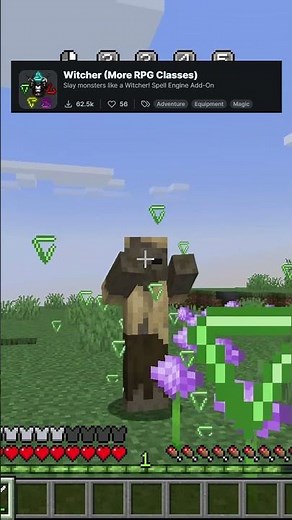 Best Witcher mod in Minecraft ！RPG series mods #minecraft #witcher3