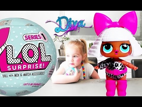 LOL Lil Outrageous Littles Surprise Doll Boule Surprise de Poupée LOL Diva (Unboxing)
