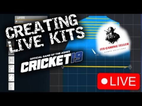 HOW TO CREATE CUSTOM KITS in Cricket 19 | Full Live Tutorial🔴
