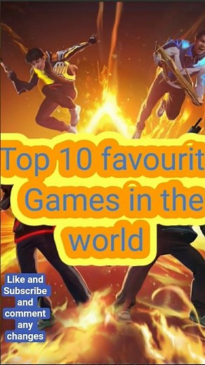 Top 10 favourite games in the world