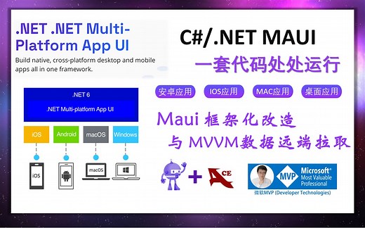 .NET MAUI 多平台应用开发 与 MVVM数据远端拉取（安卓/IOS/MAC/桌面 应用开发）