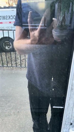 Installed new trilogy push button lock for Buiness center not an instructional video #allockandkey￼