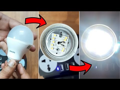 How To Easily Repair A Damaged LED Bulb | DIY