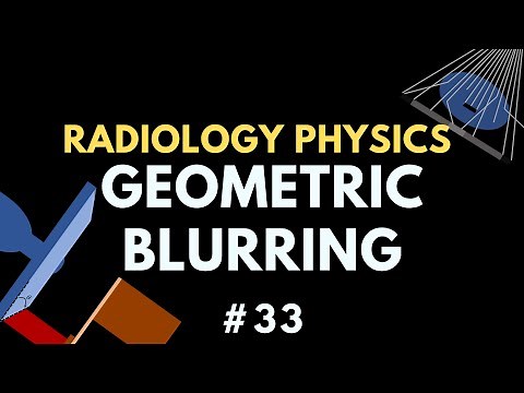 Geometric Blurring, Magnification and Unsharpness | X-ray Physics | Radiology Physics Course #33