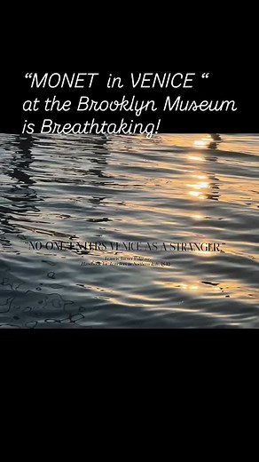 “Monet in Venice “ is such a wonderful must see art exhibit at the Brooklyn Museum. While not a large exhibit, it gives you an in depth perspective of various artists’ approach to capturing the dazzling beauty of Venice. I’ve never seen these Monet paintings before, and feel like you are in the midst of a religious incredibly moving artistic experience. I urge you to get there and see the show which runs into February 2026. To become the best artist you can be , you must , must see great work . 