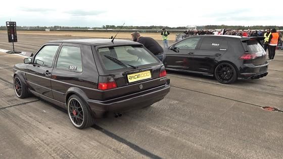 650HP Golf 2 VR6 vs Golf 7 R PK Tuning