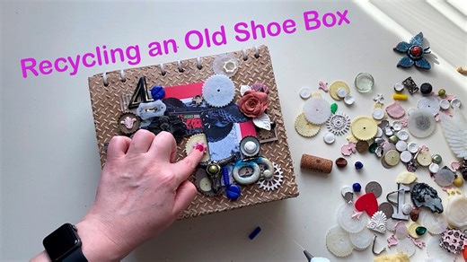 DIY Recycling an Old Shoe Box into a Beautiful Box
