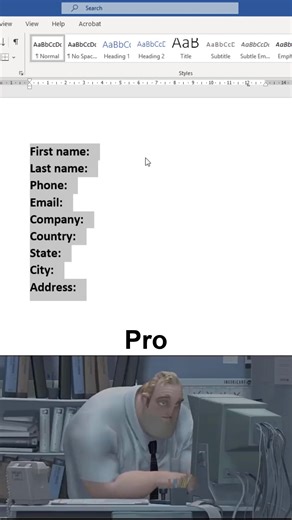 MS Word Time Saving Trick 😱 #msword #office #document | Time to Office