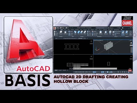 AUTOCAD 2D DRAFTING CREATING HOLLOW BLOCK