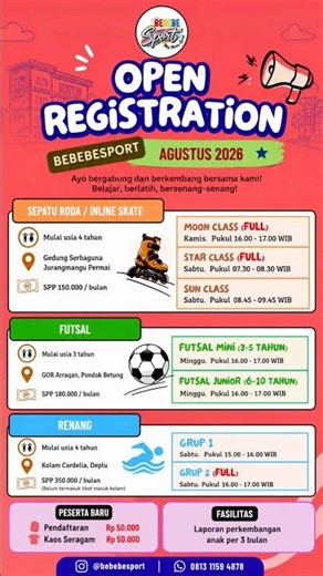 Yuk, ajak si kecil belajar sambil bermain di BeBeBe Sport! 🤍