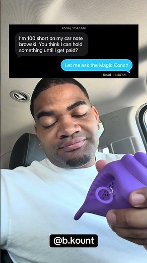 The Magic Conch Shell has spoken 😂😂#magicconchshell #spongebob #funny #fyp #meme