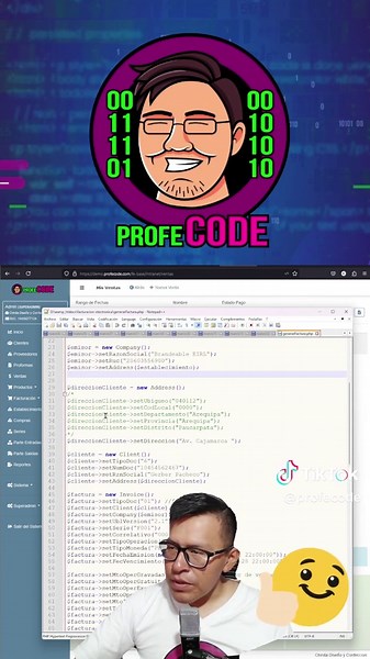 Hola Coders Llegó el curso más esperado del 2025, aprende a integrar #facturaciónelectrónica en tus proyectos de programación. Si eres programador y te han solicitado en varias oportunidades la implementación de facturación electrónica, entonces esta es tu oportunidad. Iniciamos nuevo grupo: Fecha: 13 de Mayo Clases: martes y jueves de 7PM a 9PM Duración: 2 meses Lenguaje y Framework: PHP y CakePHP #profecode #profesor #programacion #clasesdeprogramacion #clasesonline #sunat ##sistemadefacturaci
