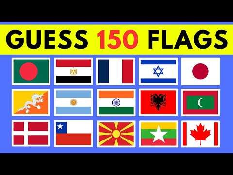 Guess the Country Flag Quiz 🌍🚩| 150 Questions for Kids to Learn World Flags & Countries | Geography