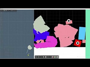 Decimal Numberblocks Sketch play 0.25, 0.50, 0.75 and 1 algodoo