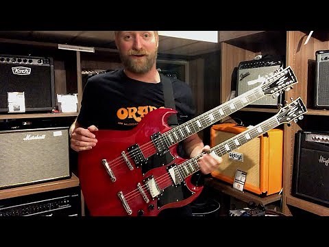 Harley Benton Double Neck - DC-Custom 612 Cherry - #TGU18