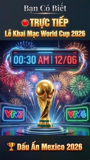 🔴LIVE LINK: WATCH THE 2026 WORLD CUP OPENING CEREMONY (12:30 AM, 6/12) and the Mexico vs. South A...