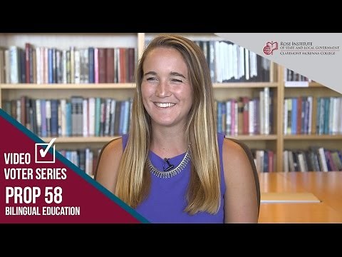 California Prop. 58: Bilingual Education