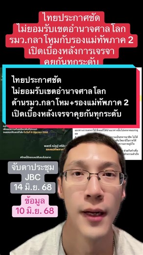 ไทยไม่ยอมรับเขตอำนาจศาลโลก: เจรจาไทย-กัมพูชา