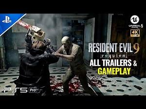 RESIDENT EVIL 9 REQUIEM - ALL TRAILERS & GAMEPLAY DEMO | Official Leon Story 2026 (4K)