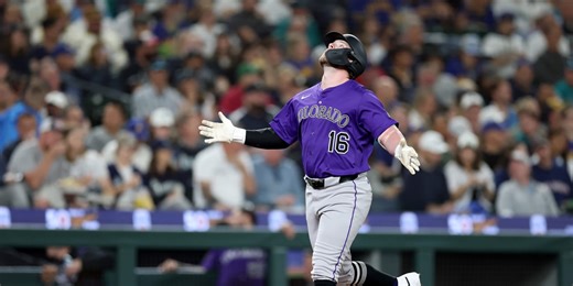 Crim's hot start to time in Colorado continues with homer in Seattle