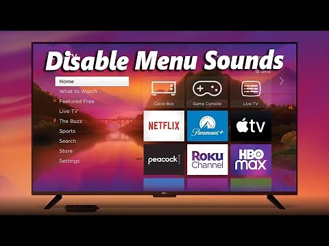 How To Turn OFF Menu Sounds On Roku TV