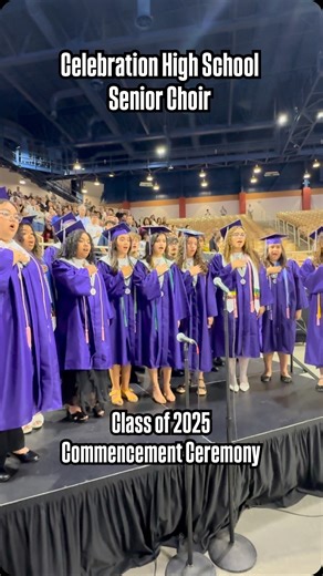 The Celebration High School Class of 2025 has officially graduated! The ceremony began with a reverent and heartfelt performance of the National Anthem by the Celebration High School Senior Choir, setting a powerful tone for the morning. Surrounded by proud families, friends, and faculty, the Storm walked the stage with pride and purpose — ready to take on the future. #Classof2025 #StormStrong #CelebrationPride #PositivelyOsceola | Positively Osceola