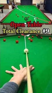 Snooker POV: Open Table Total Clearance (No.9)(clips) #snooker #shorts