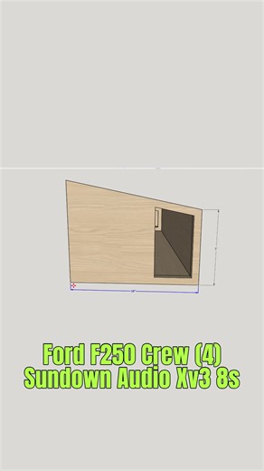 DIY Truck Subwoofer Box Plans for a Ford F250 Crew Cab using (4) Sundown Audio Xv3 8s | CustomLowz