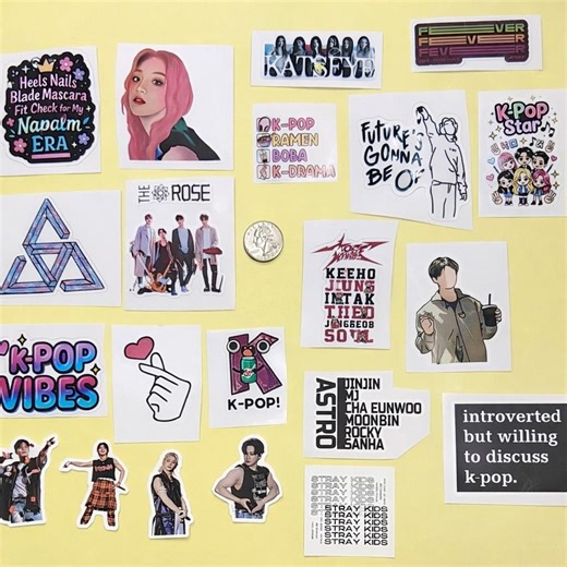 K-pop Sticker Collection 15  Stickers Lot Korean K Pop (K) - Etsy