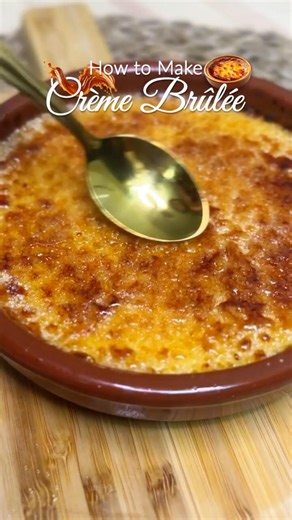 Easy Homemade Crème Brûlée | Creamy & Delicious Dessert! #cremebrulee #easydessert #homemadedessert