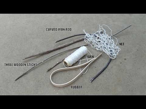 How To Make A NET BIRD TRAP Simple And Easy