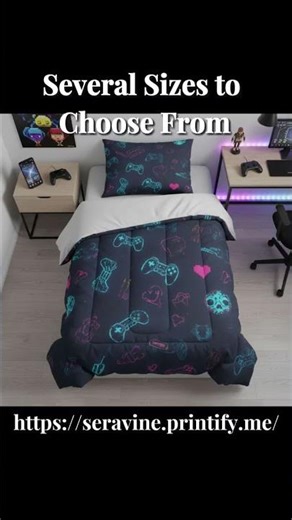 Gamer Blanket for Teens 🎮 | Cozy Twin Bed Gaming Room Decor