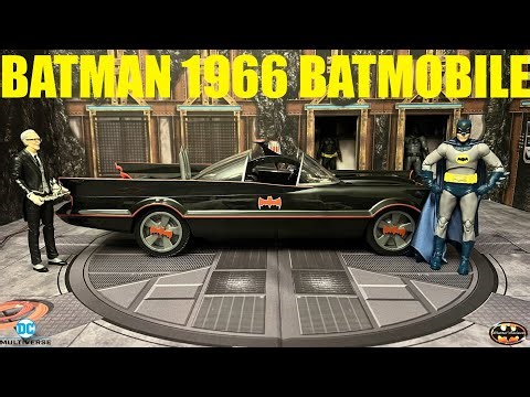McFarlane DC Multiverse 1966 Batmobile Adam West Batman Classic TV Series Figure Vehicle Review