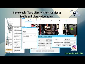 #Commvault - Tape Library (Shortcut Menu) - #Media-and-Library Operations (Beginners) - (Part 02)