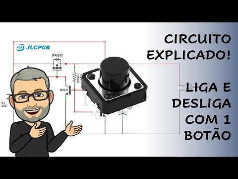 A PEDIDO: Botão liga e desliga único - circuit latch - Apoio JLCPCB