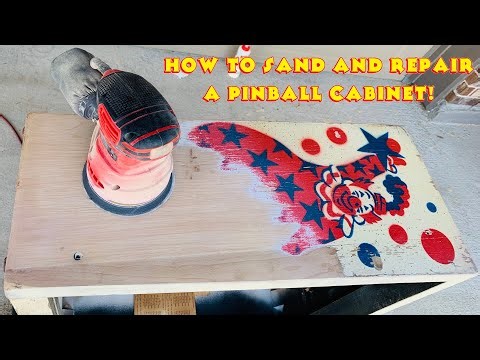 How to Sand & Repair a Pinball Cabinet! - How To Repair EM Pinball Machines