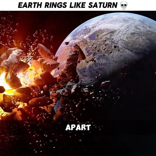 What If Earth Had Rings Like Saturn #space #earth #moon