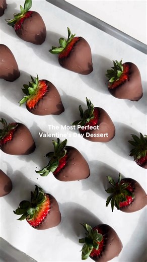 The sweetest way to show love this Valentine's Day—chocolate covered strawberries! 🍓 ➜ (Recipe in comments) | Downshiftology