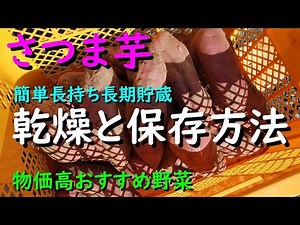 （物価高対策）さつま芋の保存を簡単にできる１つの方法