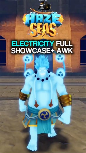 NEW Haze Seas Electricity Showcase ⚡️🔥 #hazeseas #electricity #onepiece #roblox #bloxfruits #soon
