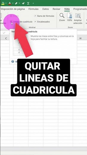 How to Remove Gridlines from a Spreadsheet #excel #enriquexls #exceltutorial