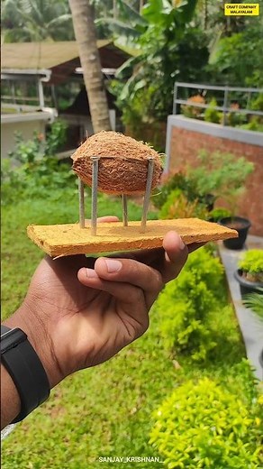 😦ചെറിയ തേങ്ങ ഉണ്ടോ വീട്ടിൽ | simple craft ideas at home virel