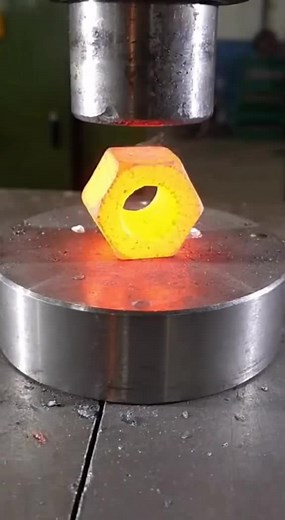 Nut Crushing with Hydraulic Press: ASMR Experience