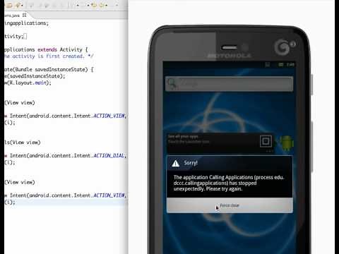 Calling Built-In Applications in Android