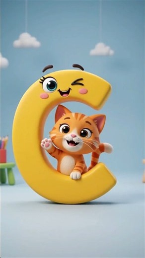 ABC Alphabet Learning for Kids | A to Z with Fun & Colors 🌈🔤 #kitten #karton #cartoon