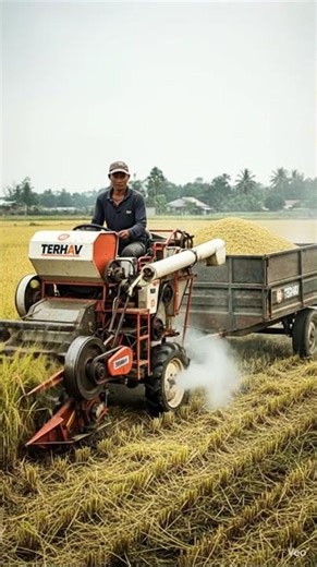 Unbelievable Homemade harvesting machine , #agriculture, #robot, #farming, #agritechsurvivalterhav