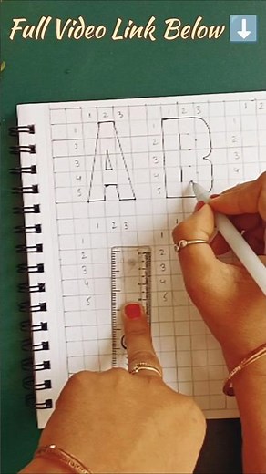 Block Letters Writing ✍️for Beginners using Grid #shorts #handlettering