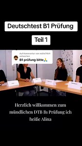 26K views · 625 reactions | Deutsch Test B1 Prüfung Teil 1 #deutschlernen #deutschkurs #germantogo #goethe #telc #b1_prüfungen #fypツ #foryourepage #fypviralシ | GermanVibes.Org | Facebook