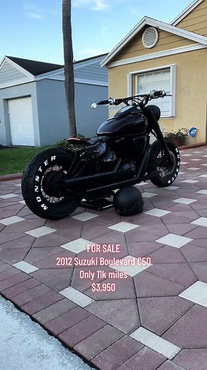 2012 Suzuki Boulevard C50 Only 11k miles New tires V-Twin - Fuel Injected - 800cc Cobra exhaust (Great sound) New bobber grips New bobber mirror New 13